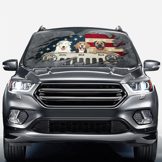 Always Take The Scenic Route - Personalized Car Car Sunshade