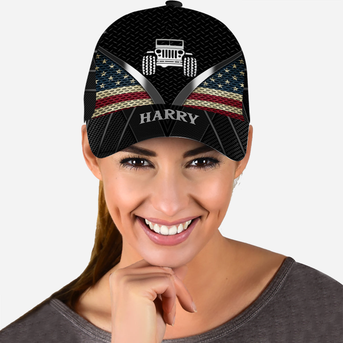 Patriotic Driver - Personalized Car Classic Cap