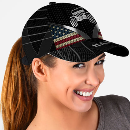 Patriotic Driver - Personalized Car Classic Cap