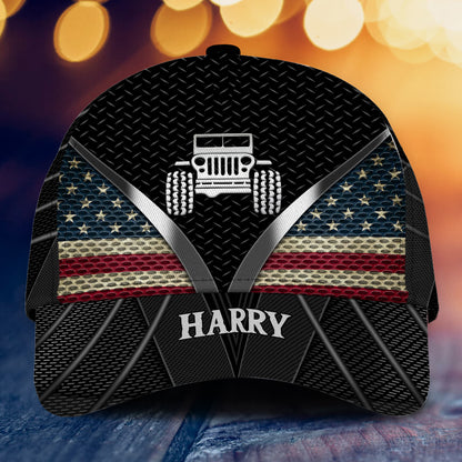 Patriotic Driver - Personalized Car Classic Cap