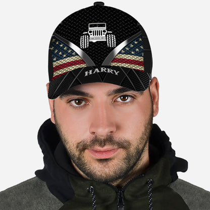 Patriotic Driver - Personalized Car Classic Cap