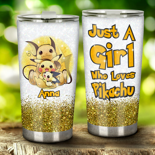 Just A Girl - Personalized Monster Trainer Tumbler