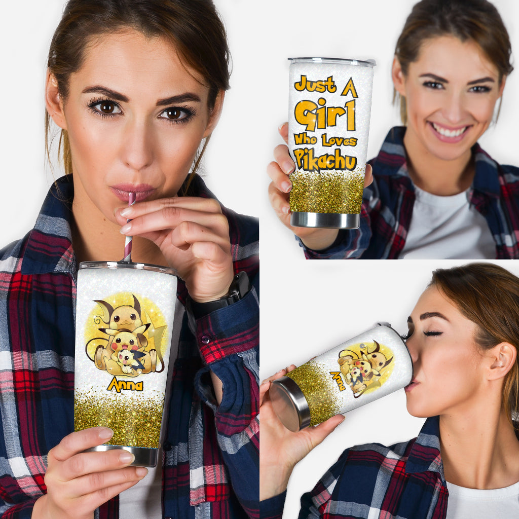 Just A Girl - Personalized Monster Trainer Tumbler