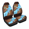 Salty Lil&#39; Beach - Turtle Leather Pattern Print Seat Covers
