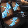 Salty Lil&#39; Beach - Turtle Leather Pattern Print Seat Covers