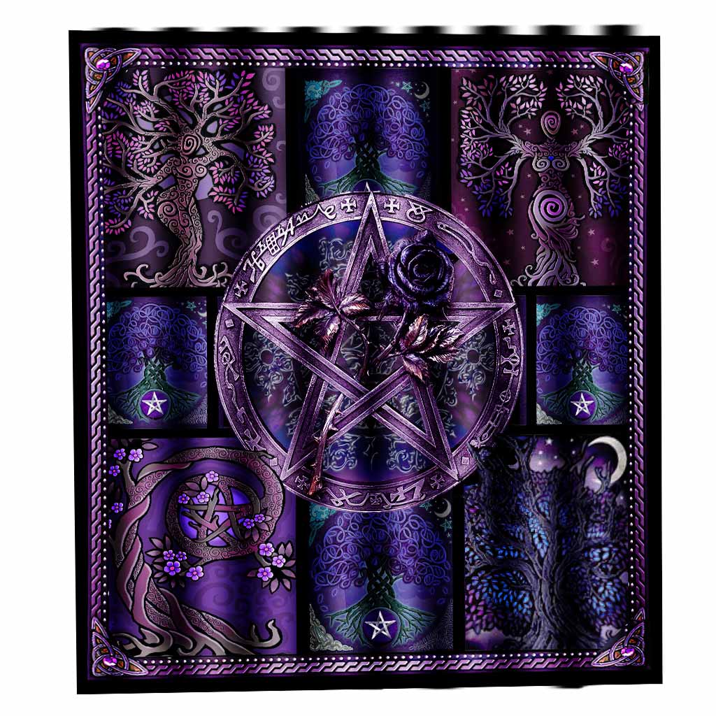 Witch Magical Pentagram - Witch Shower Curtain