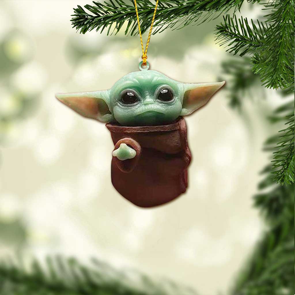 Too Cute I Am - Christmas The Force Ornament With 3D Pattern Print (Printed On Both Sides)