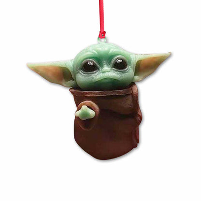 Too Cute I Am - Christmas The Force Ornament With 3D Pattern Print (Printed On Both Sides)