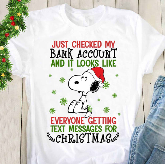 My Bank Account - Christmas T-shirt and Hoodie