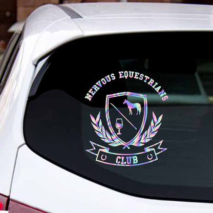 Nervous Equestrians Club - Horse Decal Full