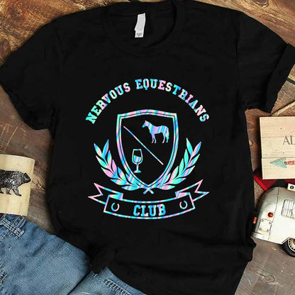 Nervous Equestrians Club - Horse T-shirt and Hoodie