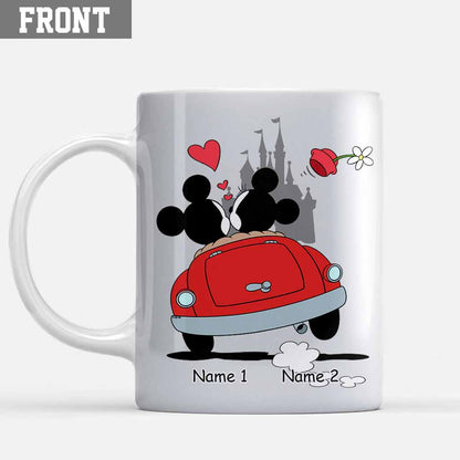 God Blessed The Broken Road That - Personalized Couple Mouse Mug