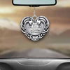 God Blessed The Broken Road - Personalized Couple Horse Car Ornament With 3D Pattern Print (Printed On Both Sides)