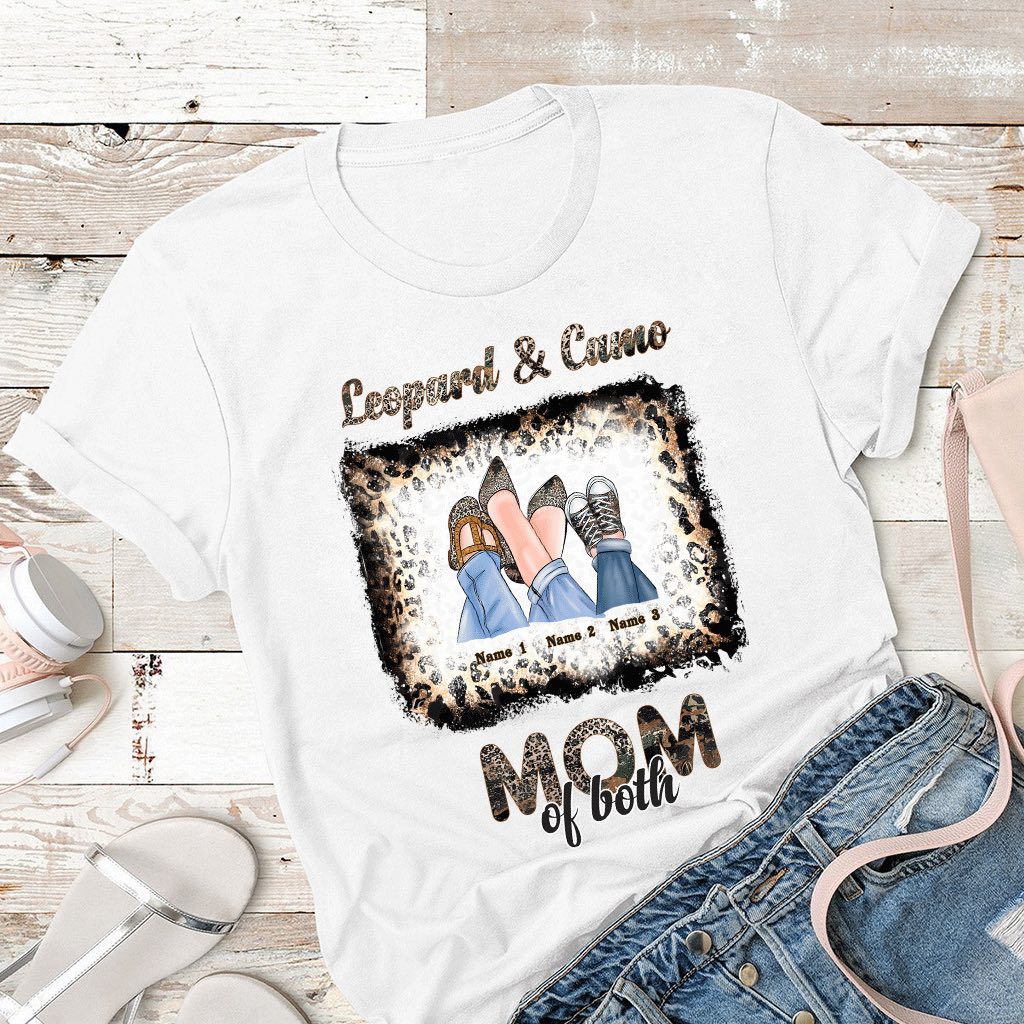 Leopard And Camo - Personalized Mother's Day T-shirt and Hoodie