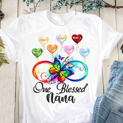 One Blessed Nana - Personalized Grandma T-shirt and Hoodie