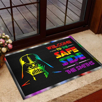 Welcome To The Safe Side - Personalized LGBT Support Doormat