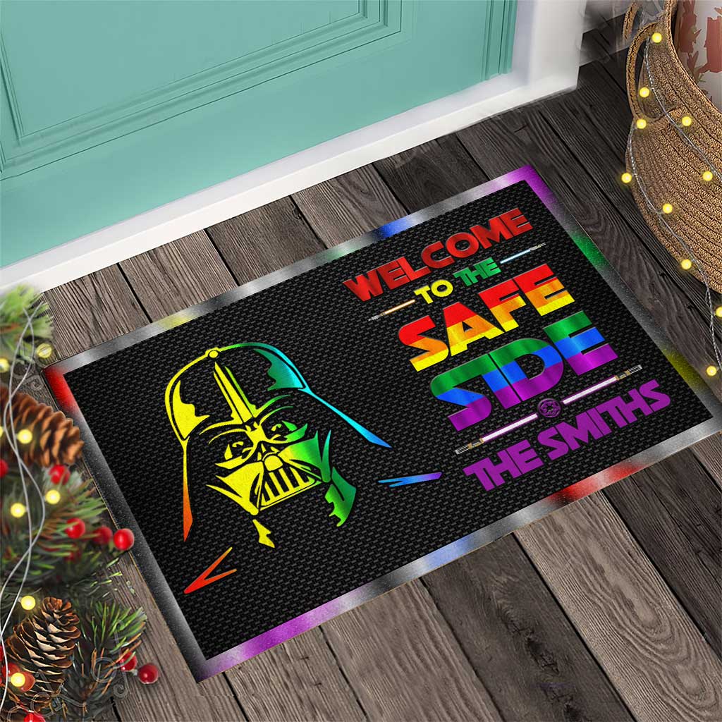 Welcome To The Safe Side - Personalized LGBT Support Doormat