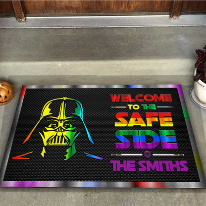 Welcome To The Safe Side - Personalized LGBT Support Doormat