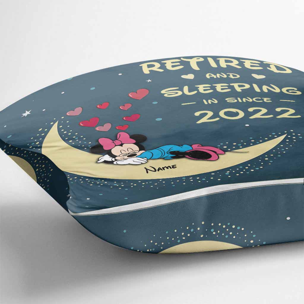 Retired & Sleeping - Personalized Throw Pillow