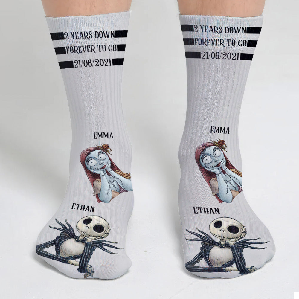 Forever To Go - Personalized Nightmare Socks