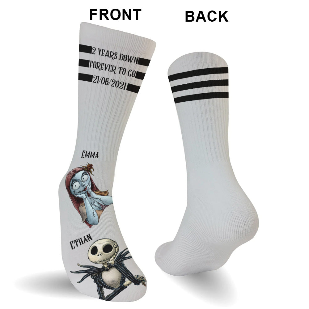 Forever To Go - Personalized Nightmare Socks