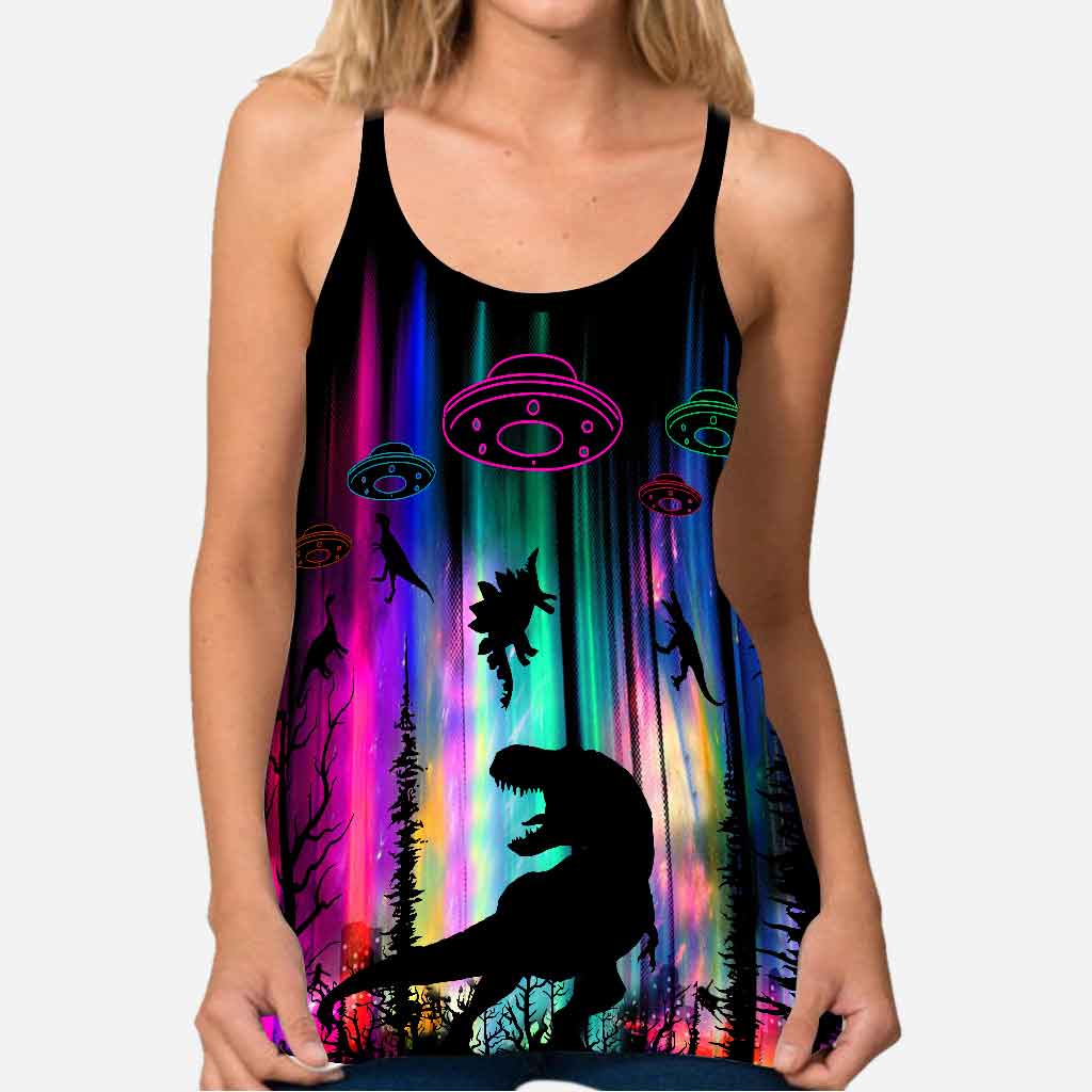 Dinosaur Cross Tank Top