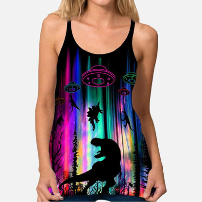 Dinosaur Cross Tank Top