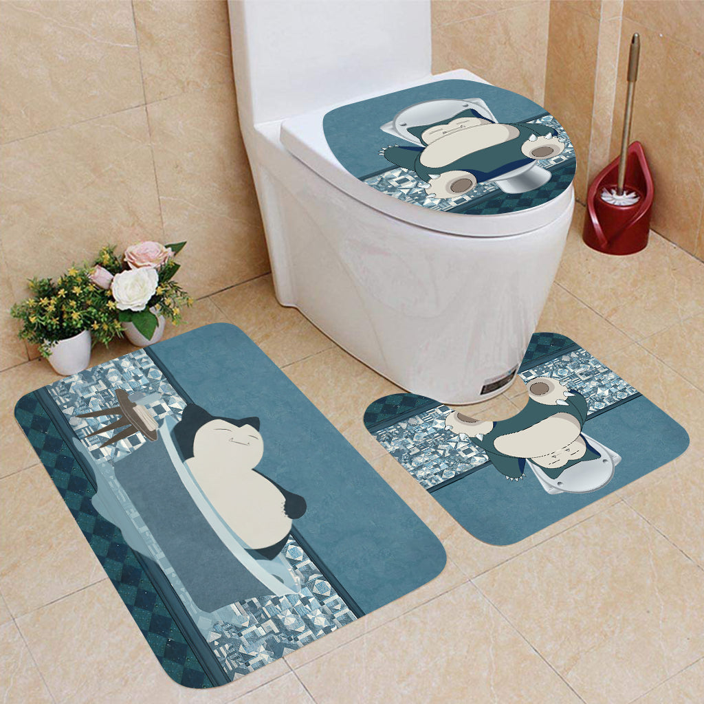 Sleepy Bath Monster Trainer Bathroom Curtain & Mats Set