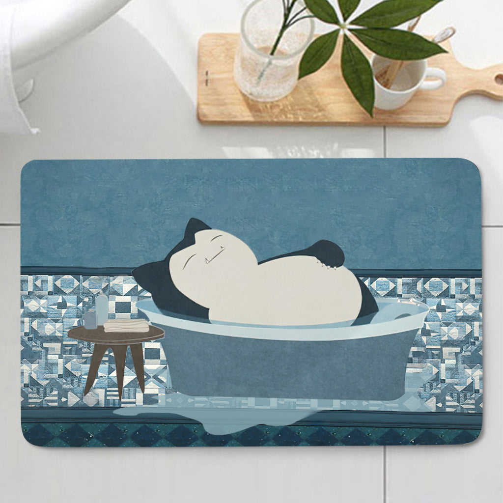 Sleepy Bath Monster Trainer Bathroom Curtain & Mats Set