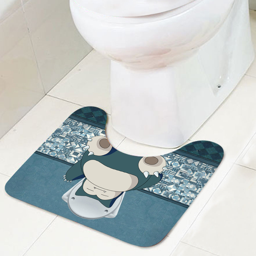 Sleepy Bath Monster Trainer Bathroom Curtain & Mats Set