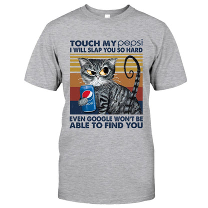 Touch My Drink - Personalized Blue Soft Drink T-shirt and Hoodie