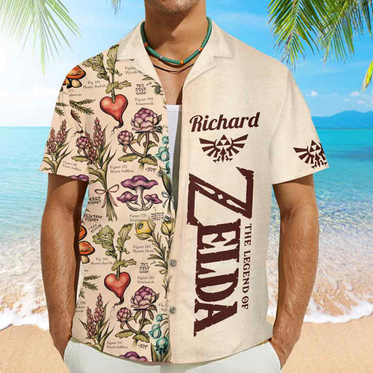 Floral Compendium - Personalized The Hero's Legend Hawaiian Shirt