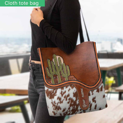 Saddle Bag - Cactus Personalized Tote Bag