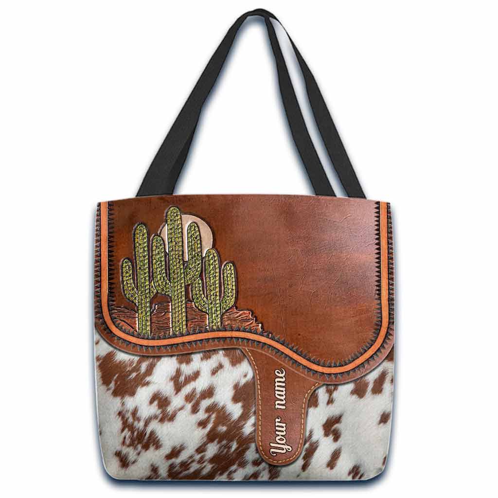 Saddle Bag - Cactus Personalized Tote Bag