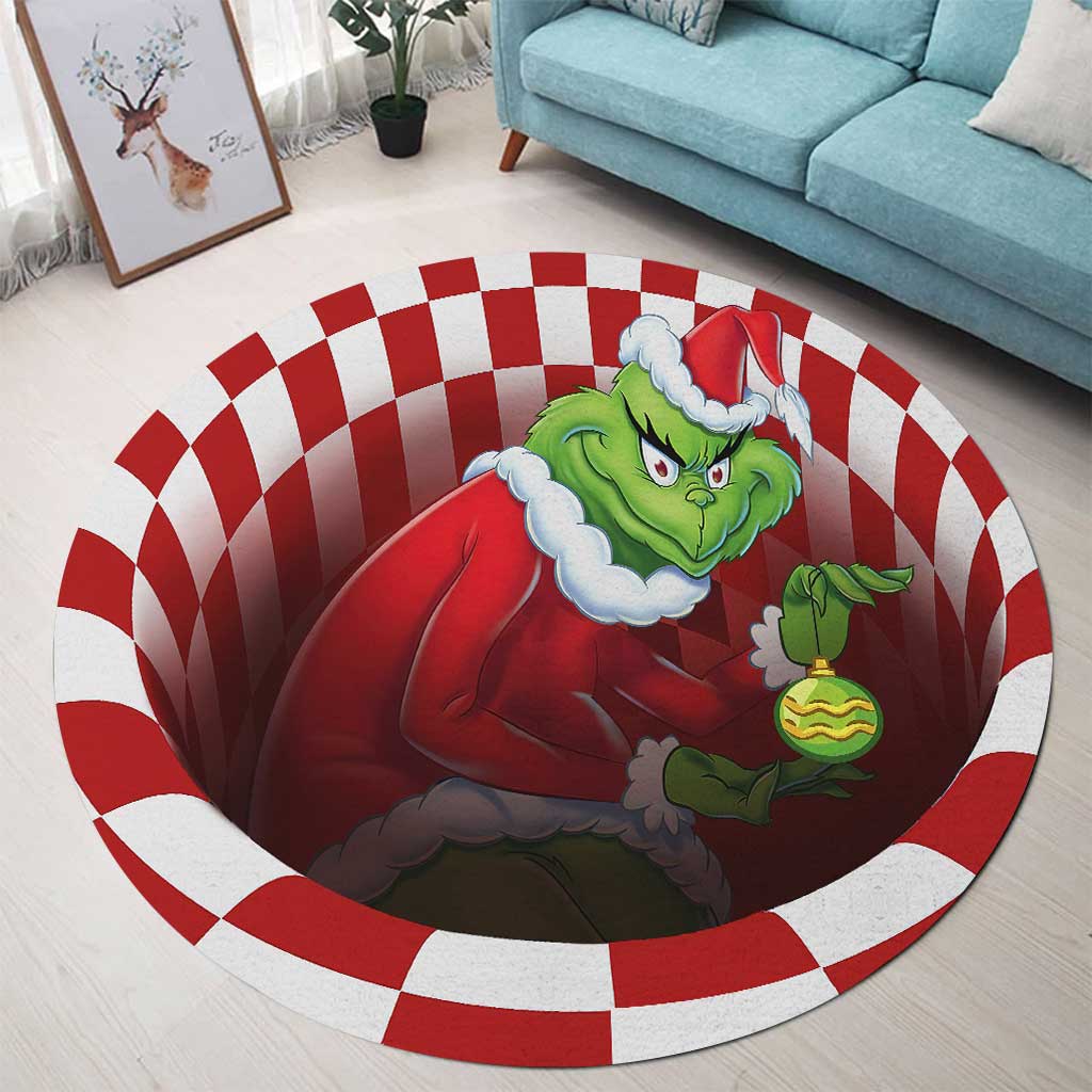 A Little Social Interaction - Christmas Stole Christmas Round Rug