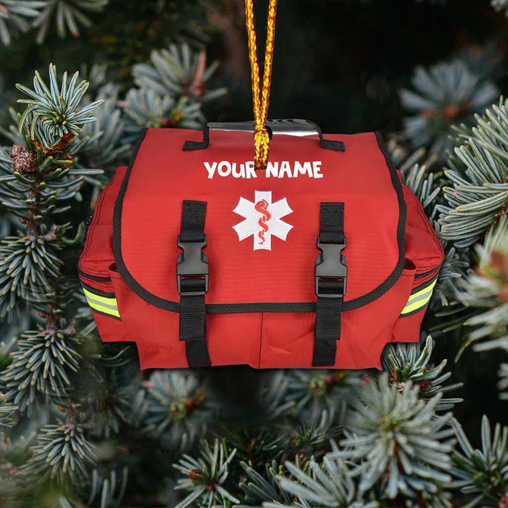 EMT - Personalized Christmas EMT Ornament (Printed On Both Sides)