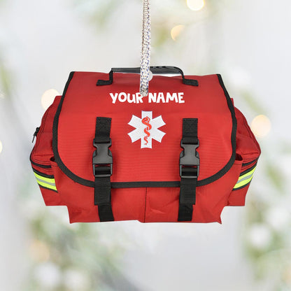 EMT - Personalized Christmas EMT Ornament (Printed On Both Sides)