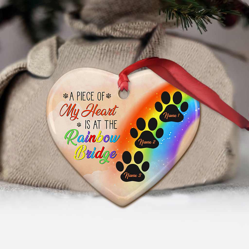 A Piece Of My Heart - Personalized Christmas Dog Ornament (Printed On Both Sides)