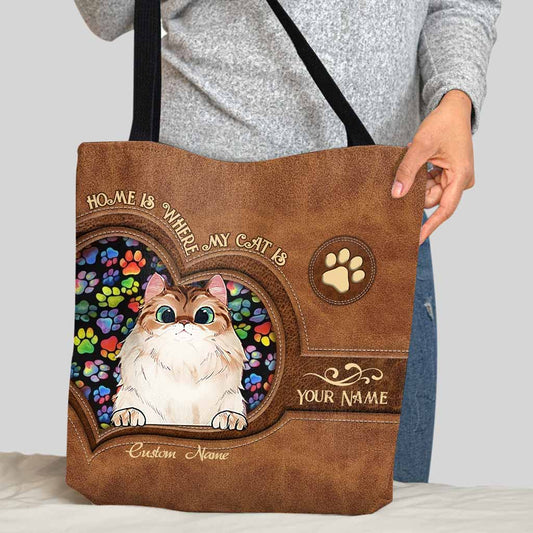 Cat Mom - Personalized Tote Bag