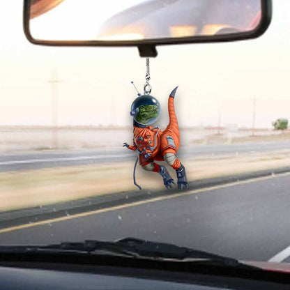 Space Dinosaur Car Ornament (Printed On Both Sides)