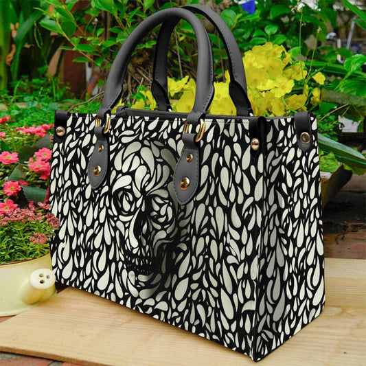 Skull Illusion - Leather Handbag