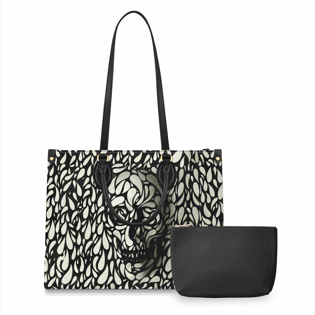 Skull Illusion - Leather Handbag