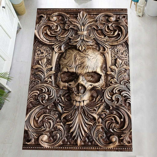 Skull Lovers - Rug With 3D Pattern Print
