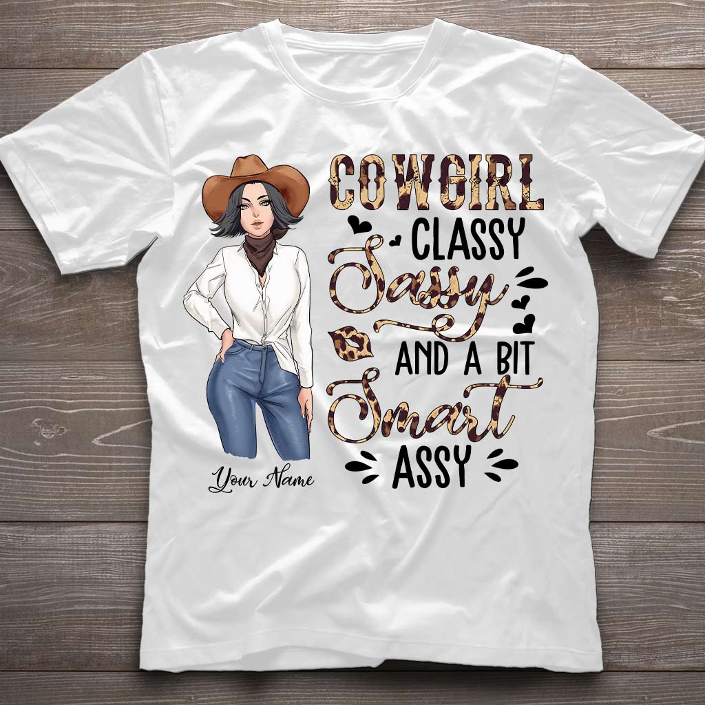 Classy Sassy And A Bit Smart Assy Cowgirl - Personalized Country Girl T-shirt and Hoodie