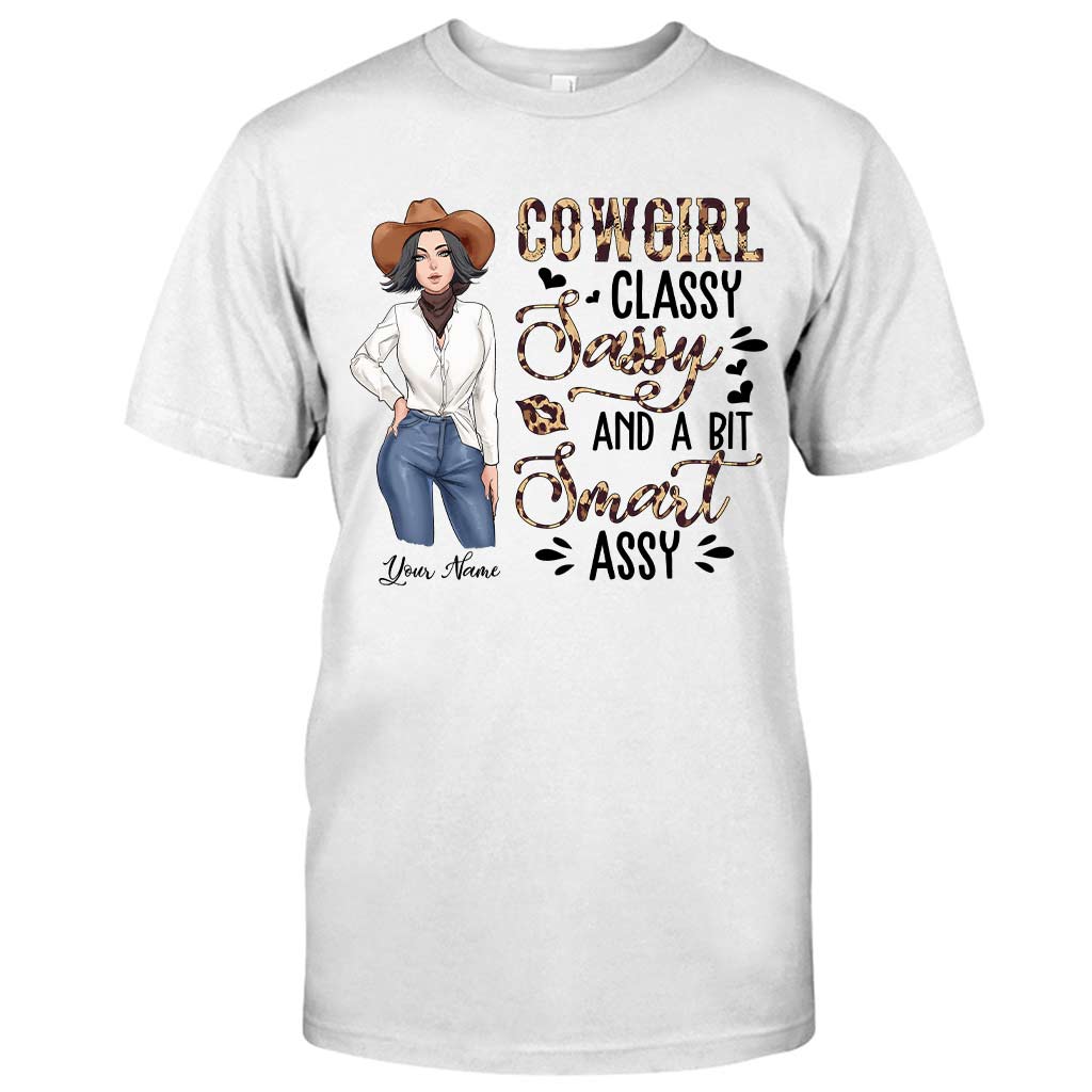 Classy Sassy And A Bit Smart Assy Cowgirl - Personalized Country Girl T-shirt and Hoodie