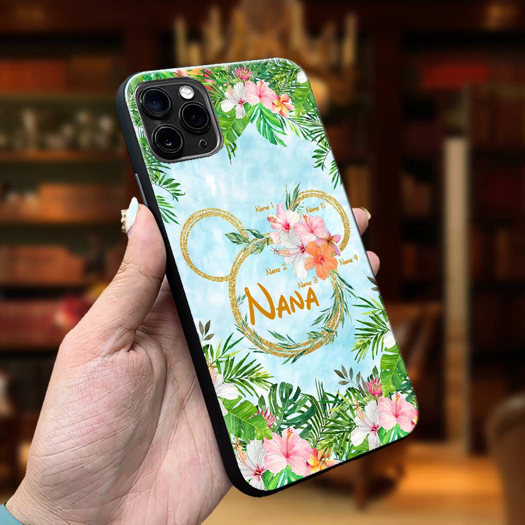 Tropical Mouse Ears Nana - Personalized Grandma Phone Case