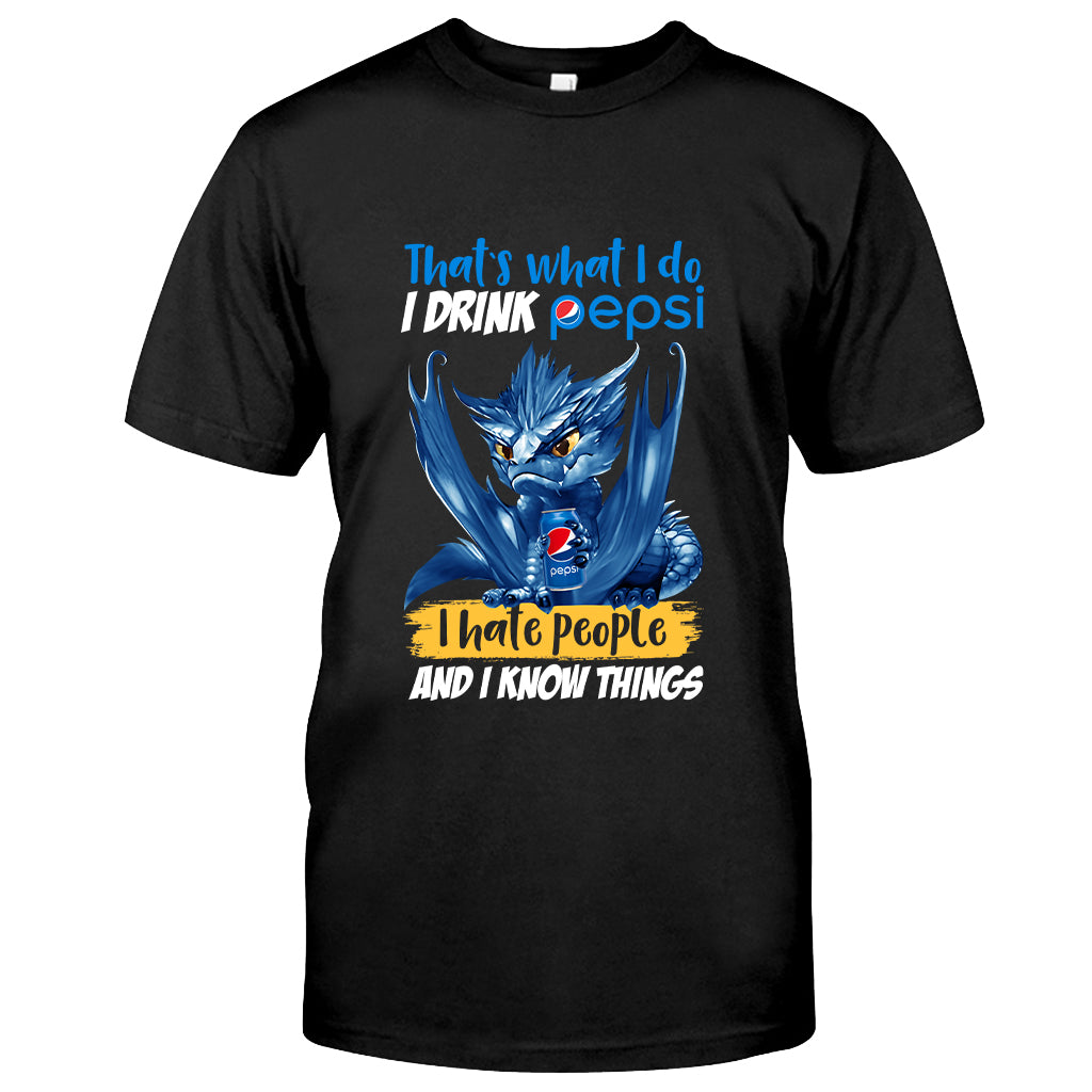 That's What I Do - Personalized Blue Soft Drink T-shirt and Hoodie