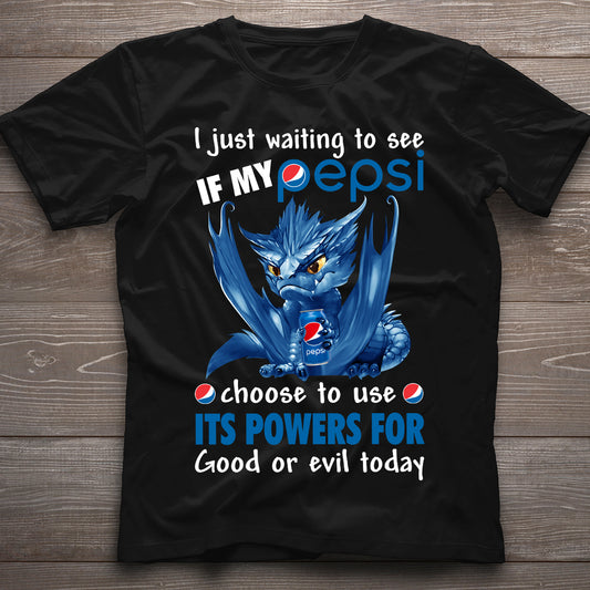 Just Waiting To See - Personalized Blue Soft Drink T-shirt and Hoodie