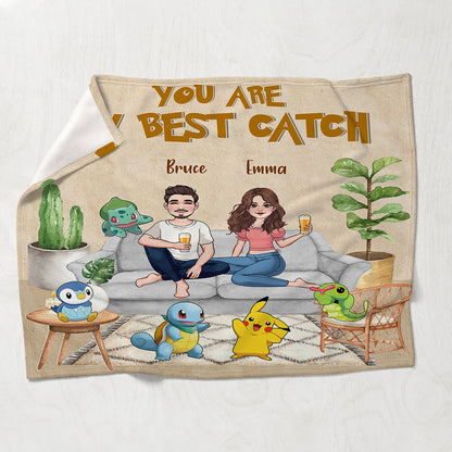 You Are My Best Catch - Personalized Monster Trainer Blanket