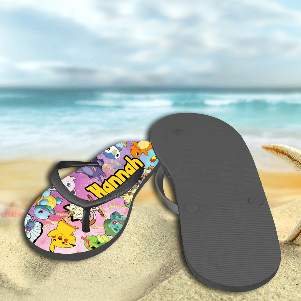 An Adorable Adventure Awaits - Personalized Monster Trainer Flip Flops